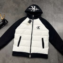 Calvin Klein - Hooded Down Jacket with Logo in 2 Colors