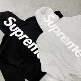 Supreme - Satin Applique Hooded Sweatshirt in 6 Colors