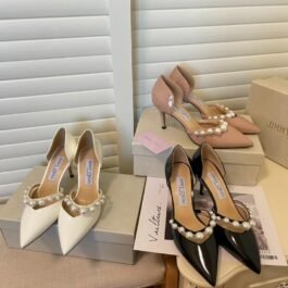 Jimmy Choo - 8cm High Heel Dress Shoes with Pearls in 3 Colors