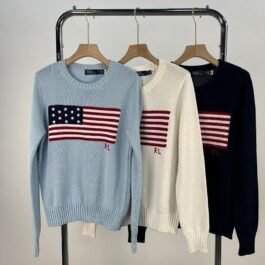 Ralph Lauren -  American Flag Sweater in 3 Colors