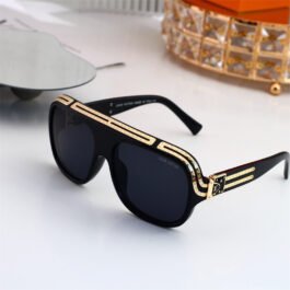 Louis Vuitton - Gold Striped Sunglasses in 7 Colors
