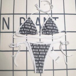 Miu Miu - Black and White Logo Bikini in 2 Versions