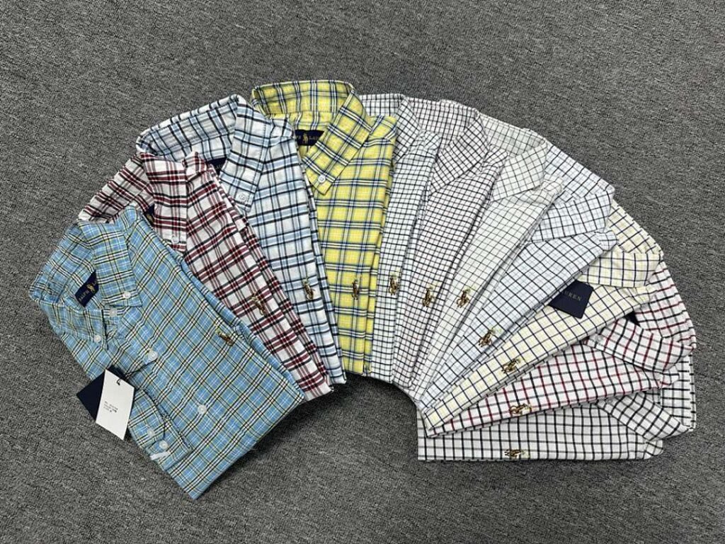Ralph Lauren - Button-down Geruite Herenoverhemd in 11 Kleuren