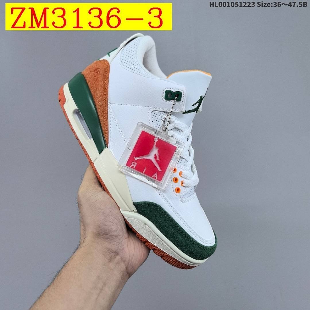 Nike - Air Jordan 3 Mexico Basketball Shoes in 6 Colors - Image 3