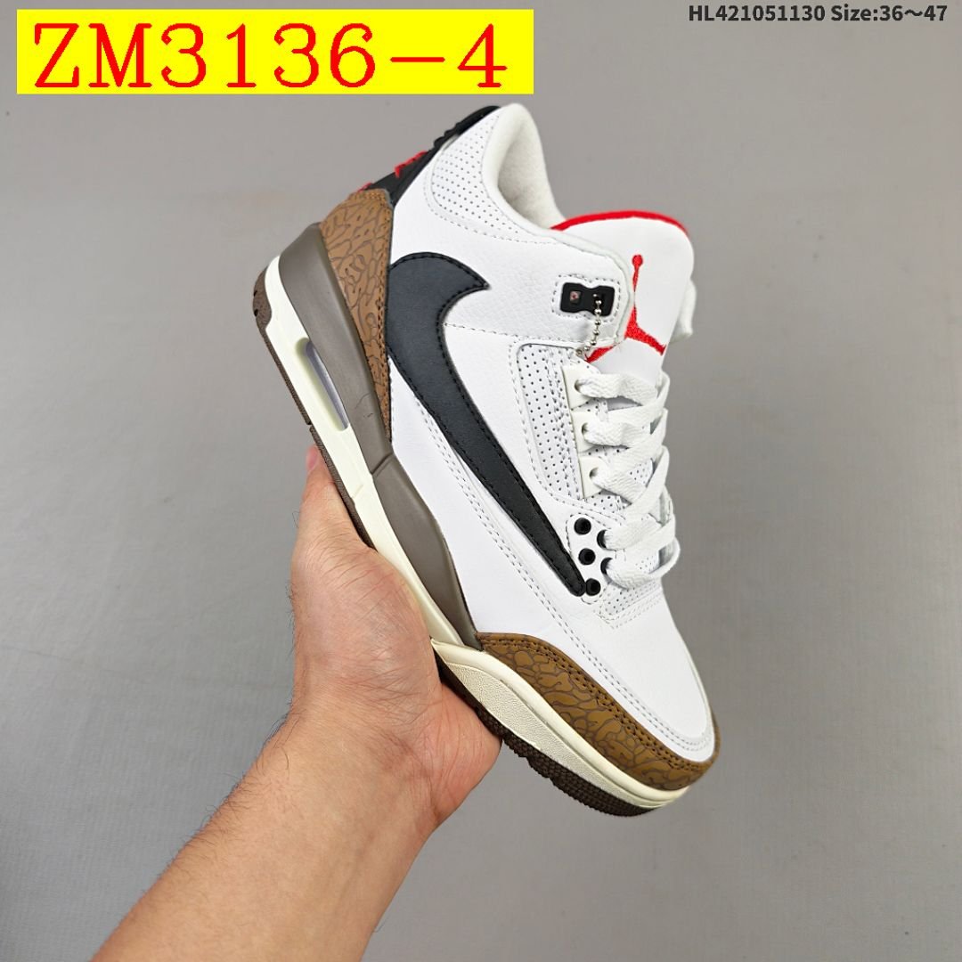 Nike - Air Jordan 3 Mexico Basketball Shoes in 6 Colors - Image 4