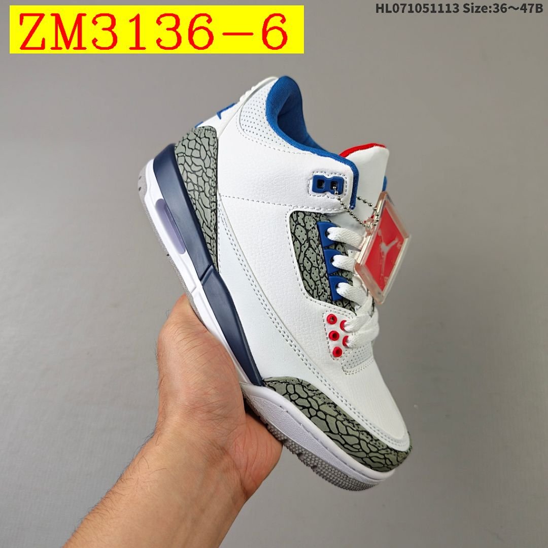 Nike - Air Jordan 3 Mexico Basketball Shoes in 6 Colors - Image 6