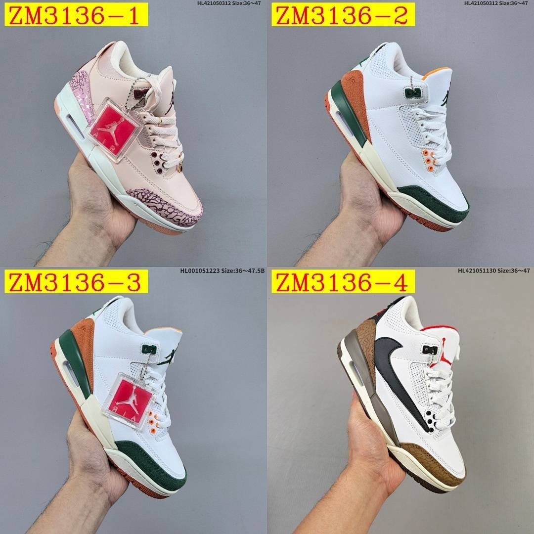 Nike - Air Jordan 3 Mexico Basketball Shoes in 6 Colors - Image 19