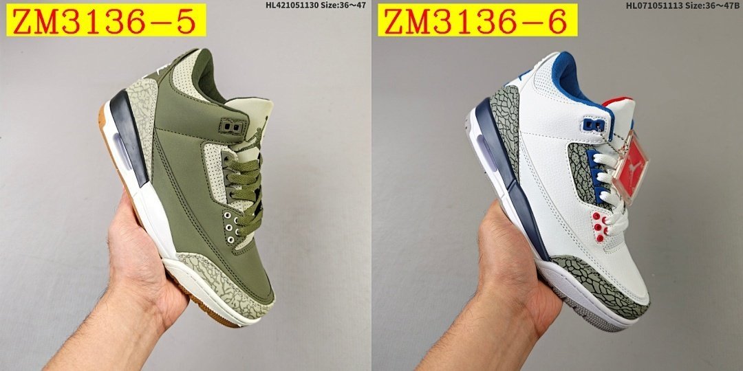 Nike - Air Jordan 3 Mexico Basketball Shoes in 6 Colors - Image 20