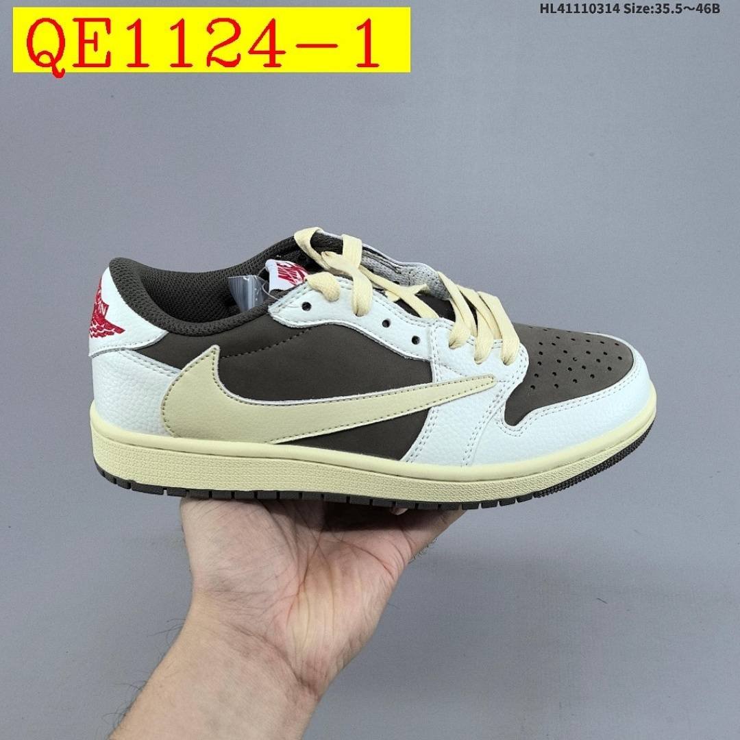 Nike - Travis Scott x Fragment Design x Air Jordan 1 Low Sneakers in 4 Colors