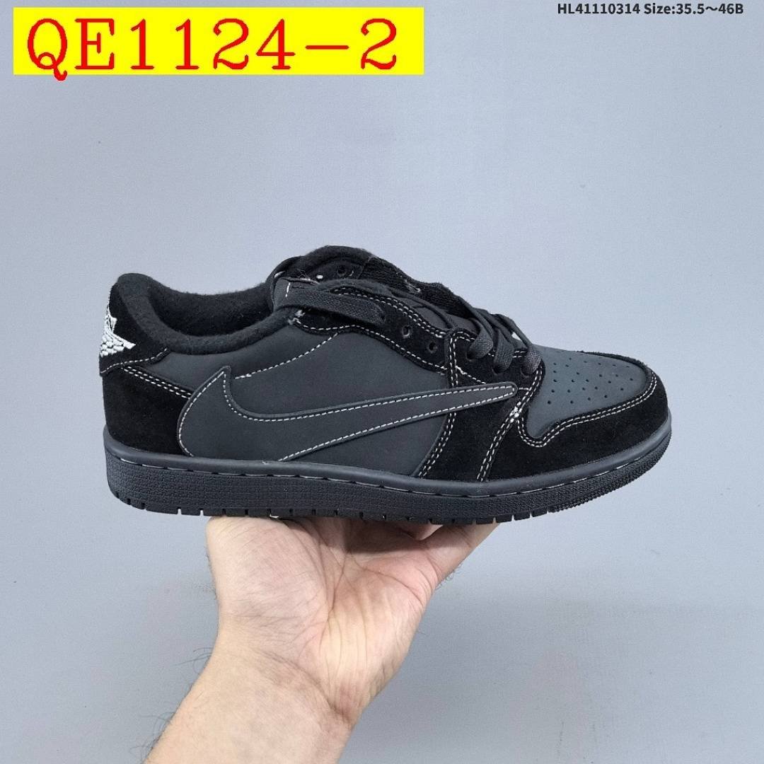 Nike - Travis Scott x Fragment Design x Air Jordan 1 Low Sneakers in 4 Colors - Image 2