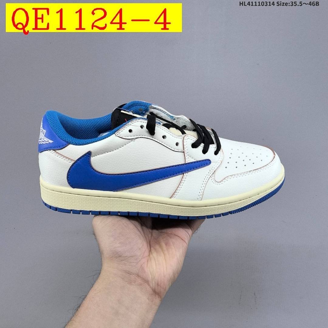 Nike - Travis Scott x Fragment Design x Air Jordan 1 Low Sneakers in 4 Colors - Image 4