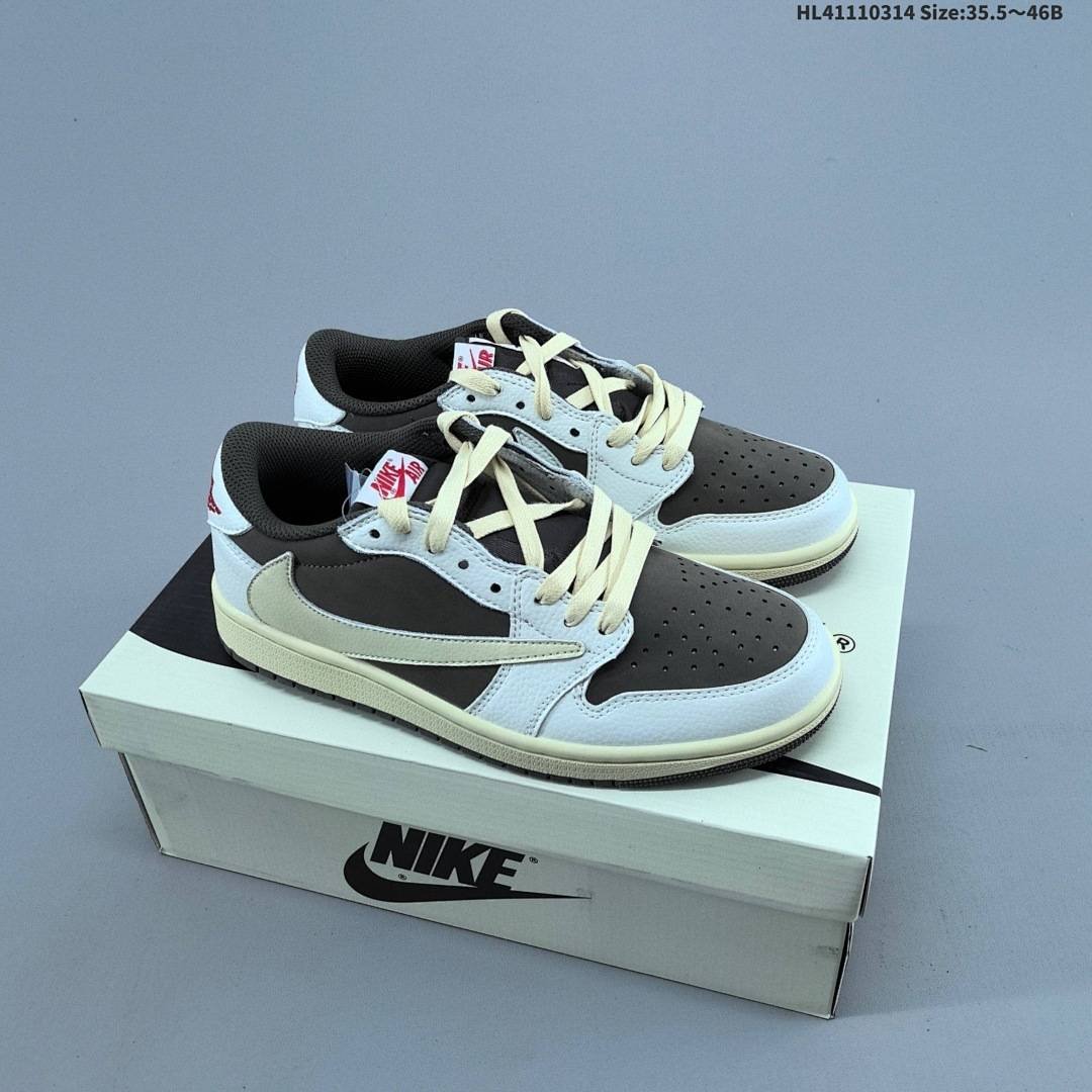 Nike - Travis Scott x Fragment Design x Air Jordan 1 Low Sneakers in 4 Colors - Image 12