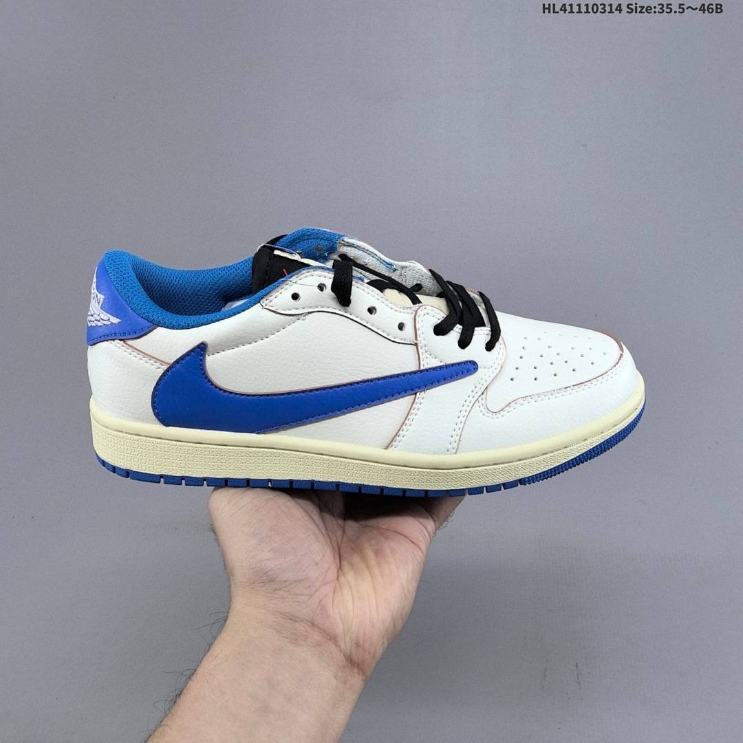 Nike - Travis Scott x Fragment Design x Air Jordan 1 Low Sneakers in 4 Colors - Image 13