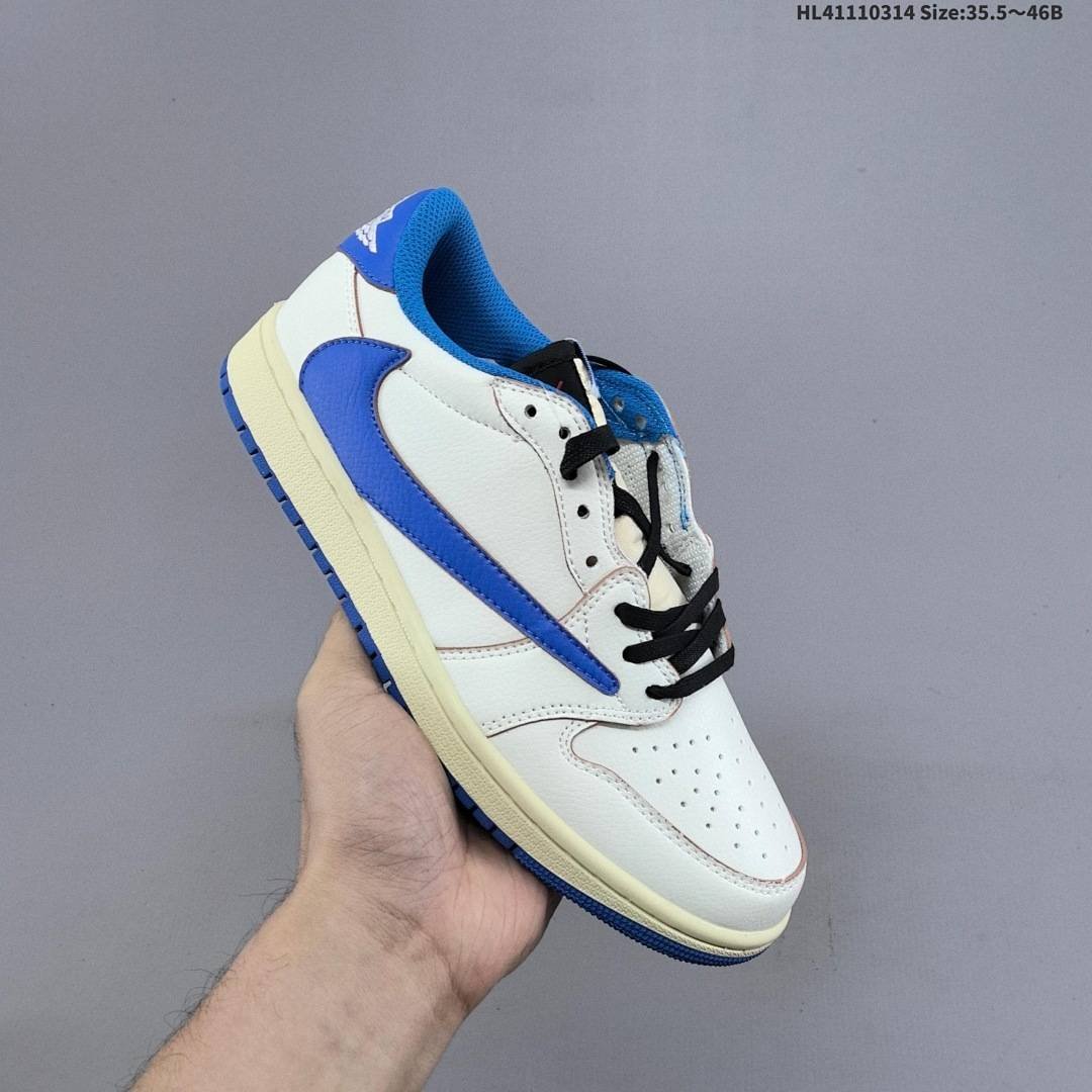 Nike - Travis Scott x Fragment Design x Air Jordan 1 Low Sneakers in 4 Colors - Image 14