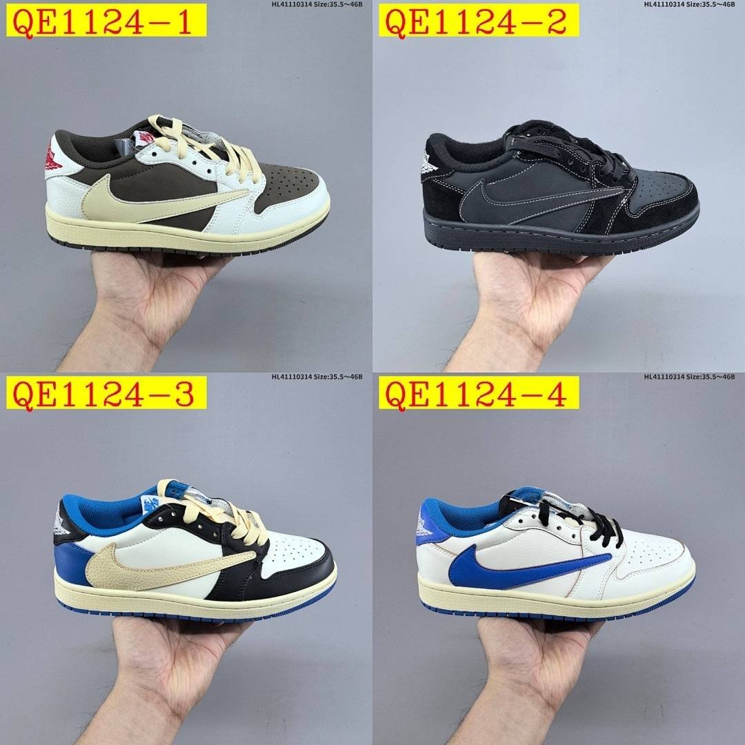 Nike - Travis Scott x Fragment Design x Air Jordan 1 Low Sneakers in 4 Colors - Image 18