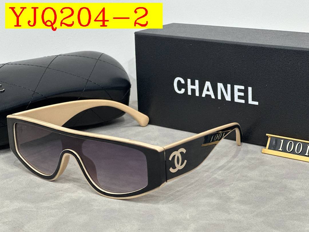 Chanel - Women's Bi-Color Sunglasses with box in 6 Colors - Image 2