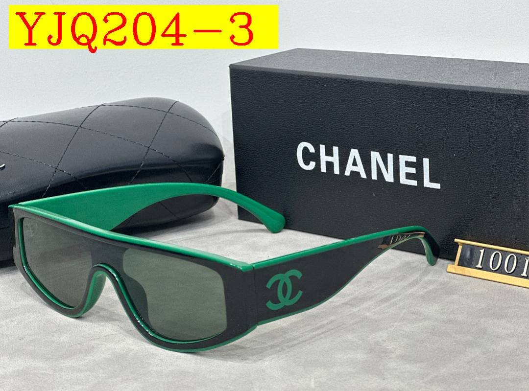 Chanel - Women's Bi-Color Sunglasses with box in 6 Colors - Image 3