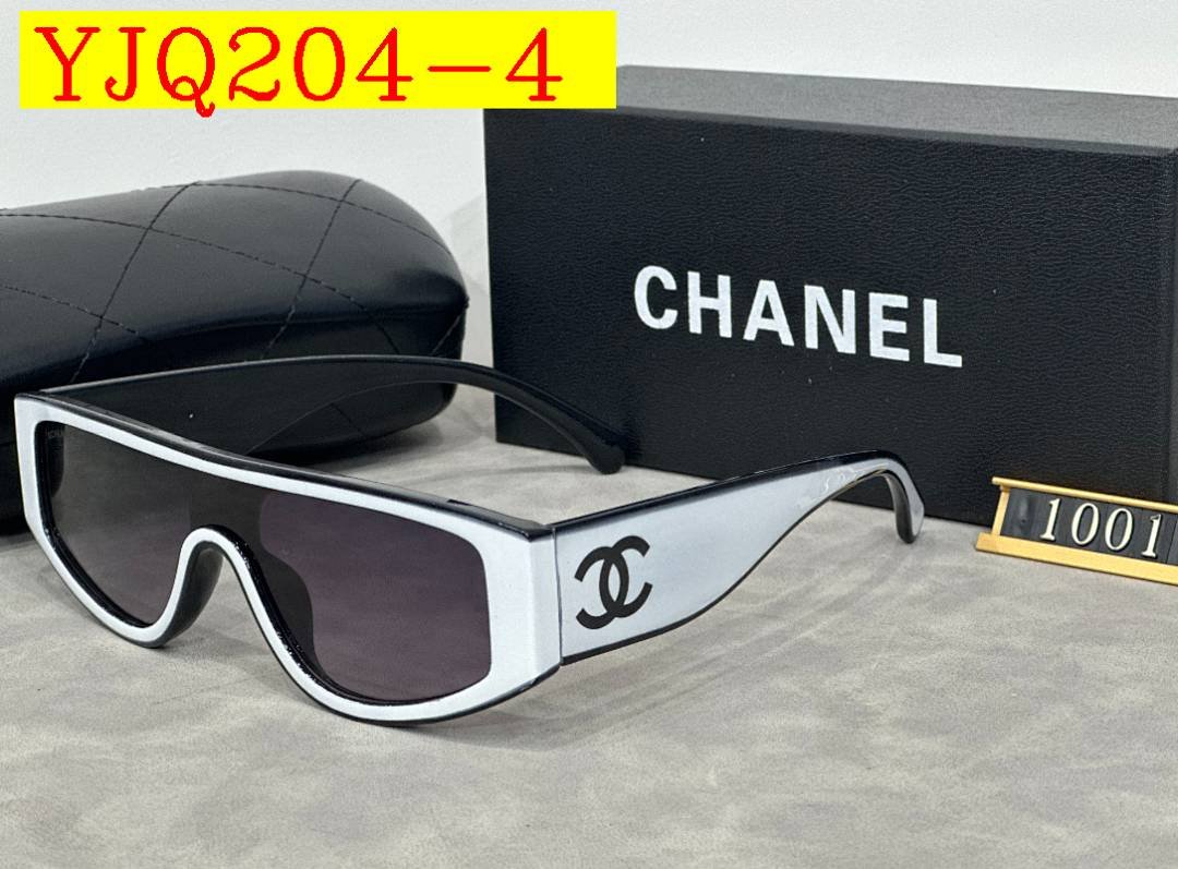 Chanel - Women's Bi-Color Sunglasses with box in 6 Colors - Image 4