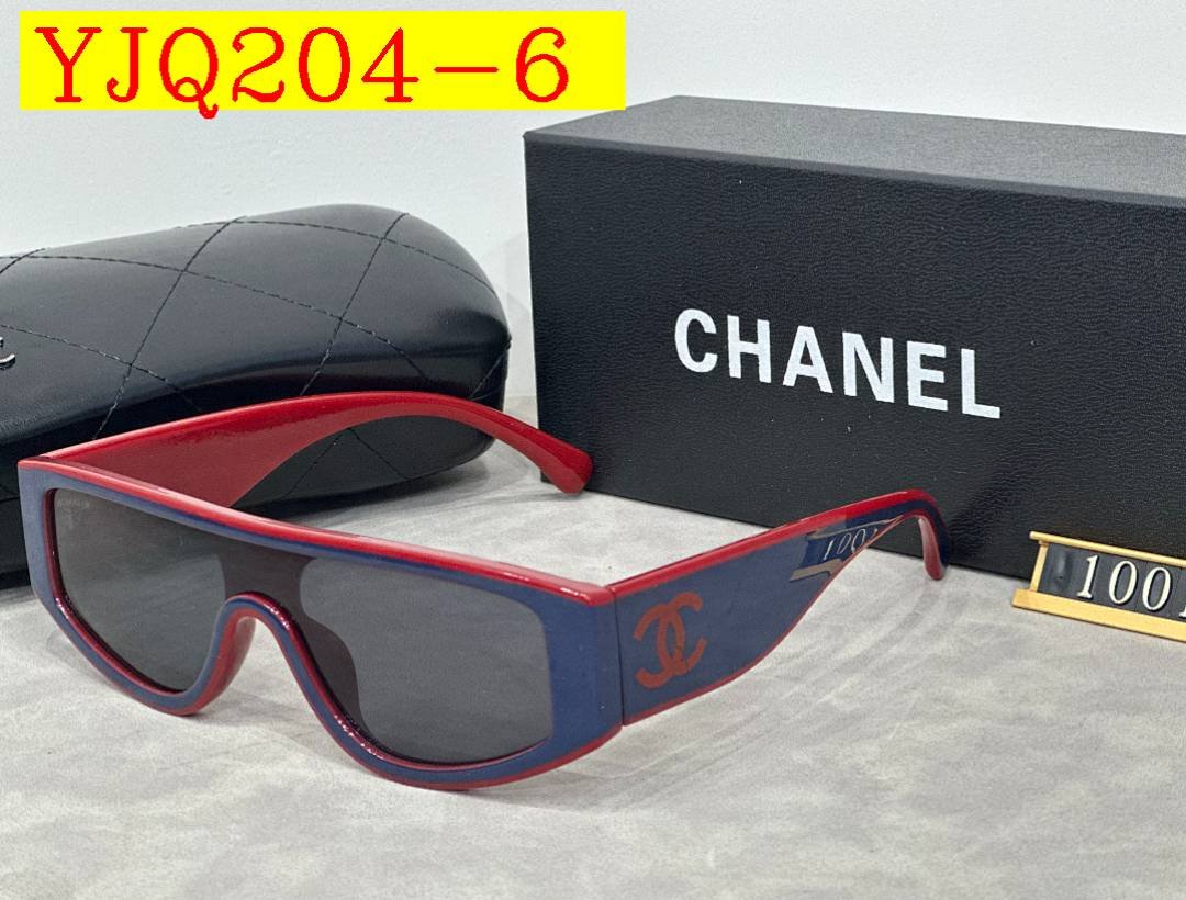 Chanel - Women's Bi-Color Sunglasses with box in 6 Colors - Image 6
