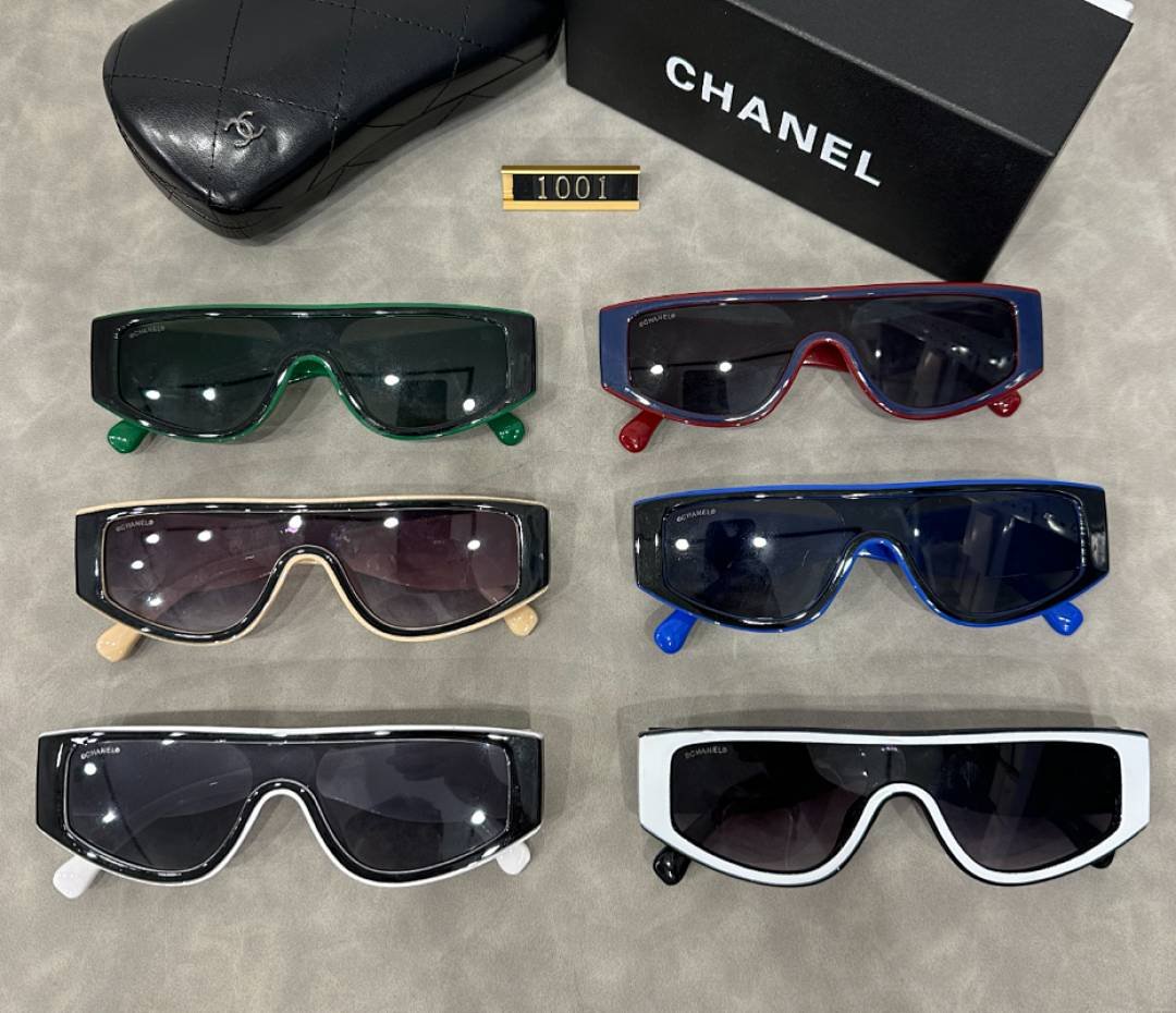 Chanel - Women's Bi-Color Sunglasses with box in 6 Colors - Image 7