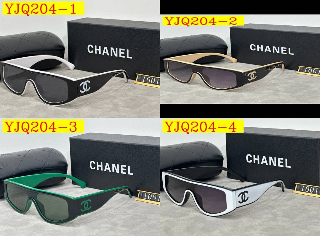 Chanel - Women's Bi-Color Sunglasses with box in 6 Colors - Image 10