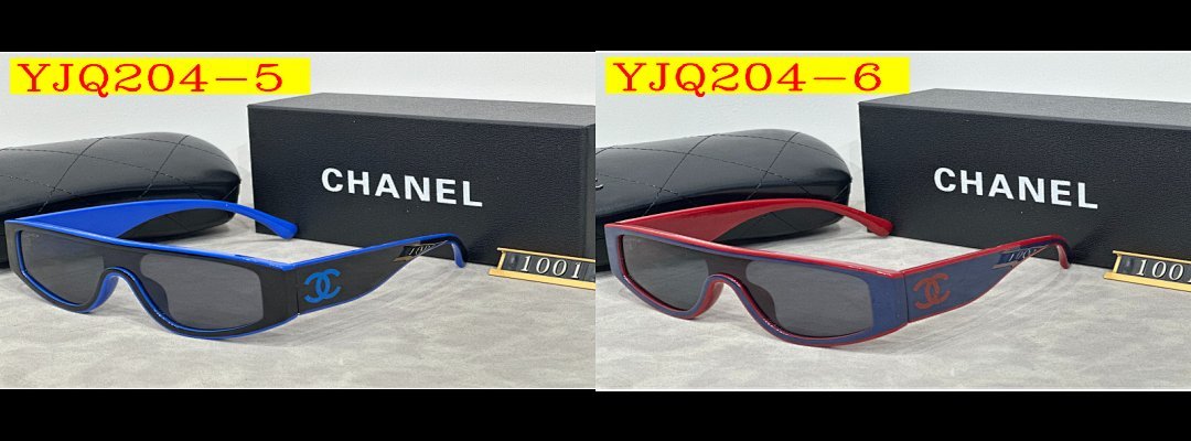 Chanel - Women's Bi-Color Sunglasses with box in 6 Colors - Image 11