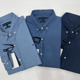 Tommy Hilfiger - Long Sleeve Denim Shirt in 3 Colors