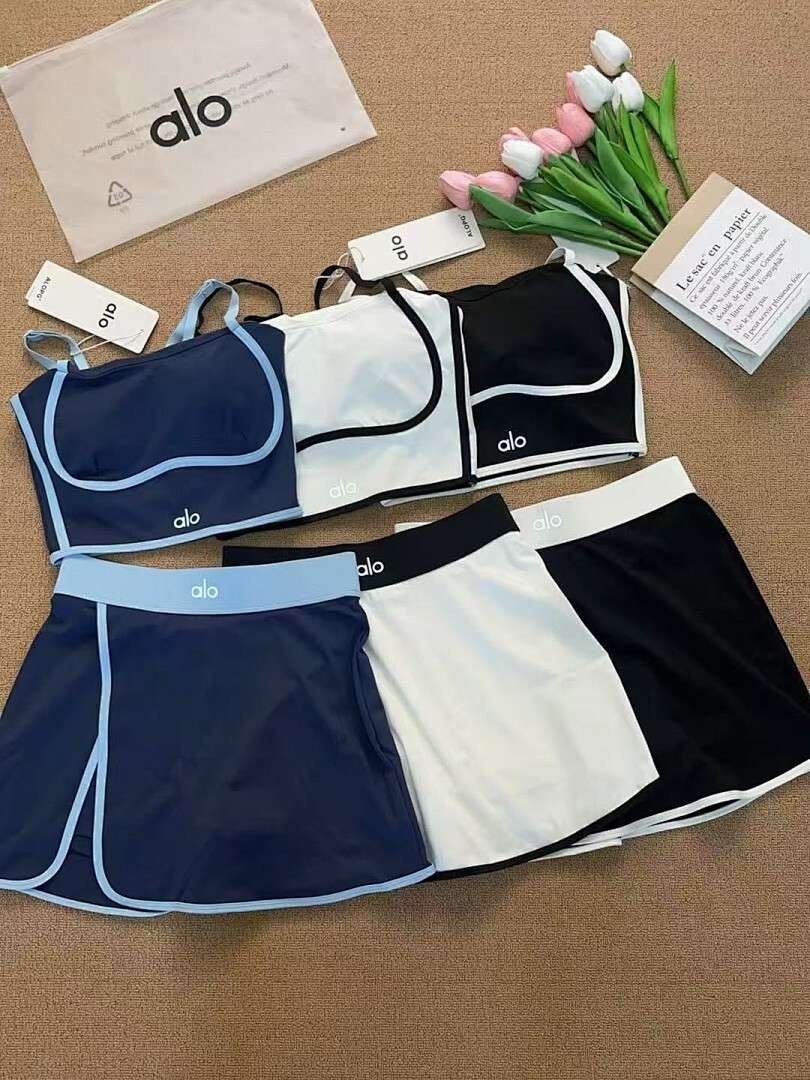 Alo Yoga - Women's Tennis Set Top and Skirt in 3 Colors - Image 4
