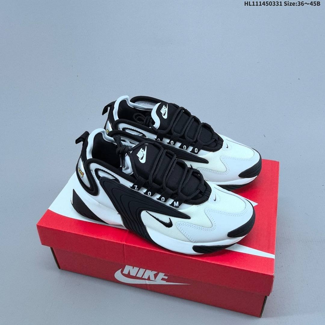 Nike - Zoom 2K Black and White Sneakers - Image 9