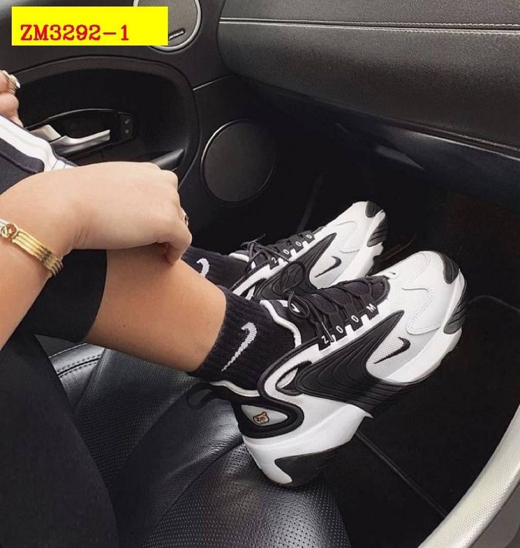 Nike - Zoom 2K Black and White Sneakers - Image 13