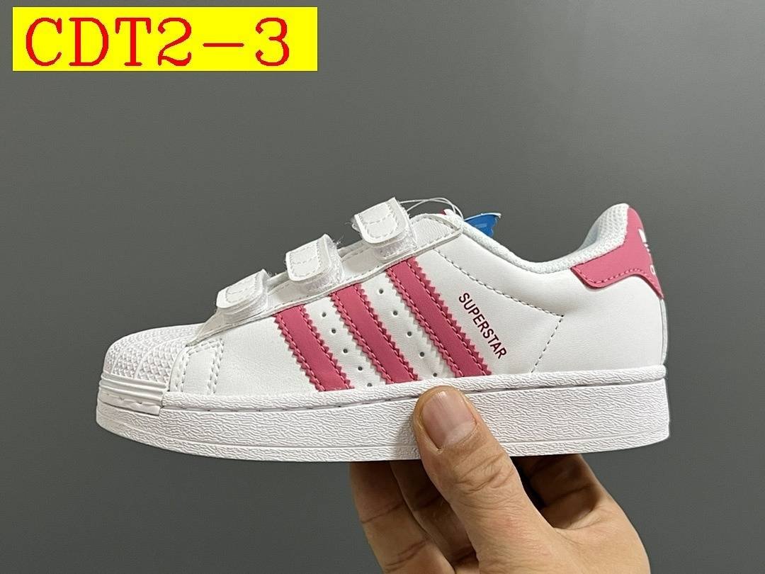 Adidas - Superstar Sneakers with Velcro for Kids size 22-37 in 20 Colors - Image 3