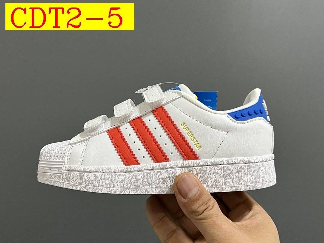 Adidas - Superstar Sneakers with Velcro for Kids size 22-37 in 20 Colors - Image 5