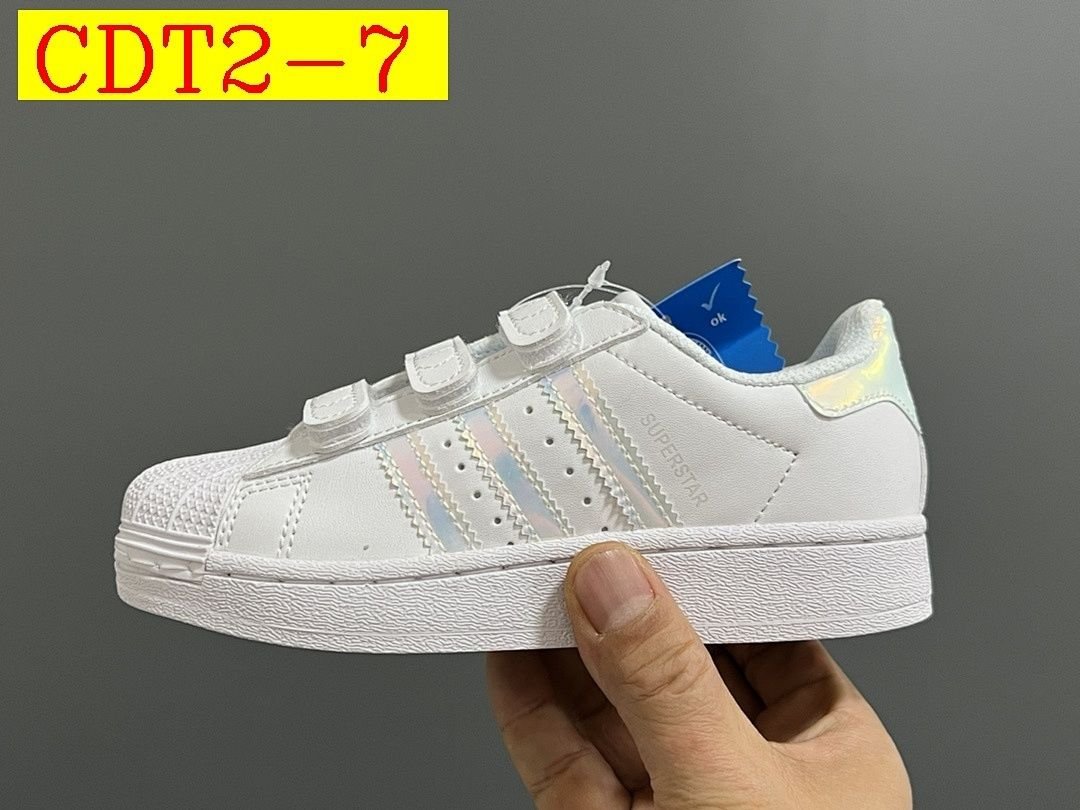 Adidas - Superstar Sneakers with Velcro for Kids size 22-37 in 20 Colors - Image 7