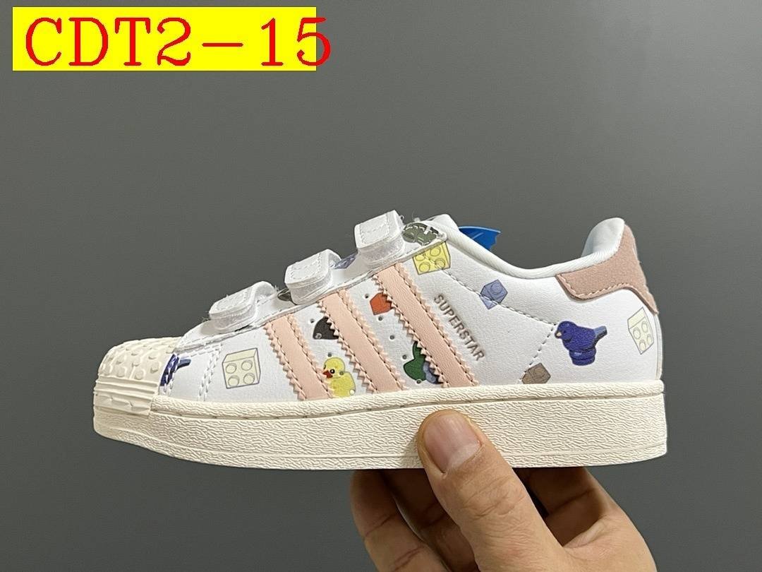 Adidas - Superstar Sneakers with Velcro for Kids size 22-37 in 20 Colors - Image 14