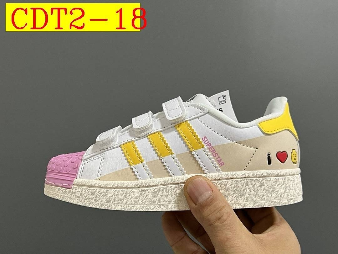 Adidas - Superstar Sneakers with Velcro for Kids size 22-37 in 20 Colors - Image 17
