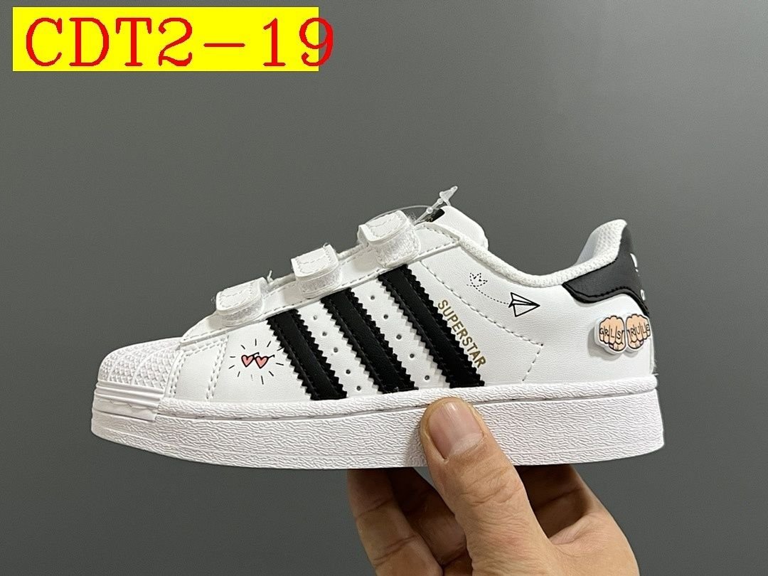 Adidas - Superstar Sneakers with Velcro for Kids size 22-37 in 20 Colors - Image 18