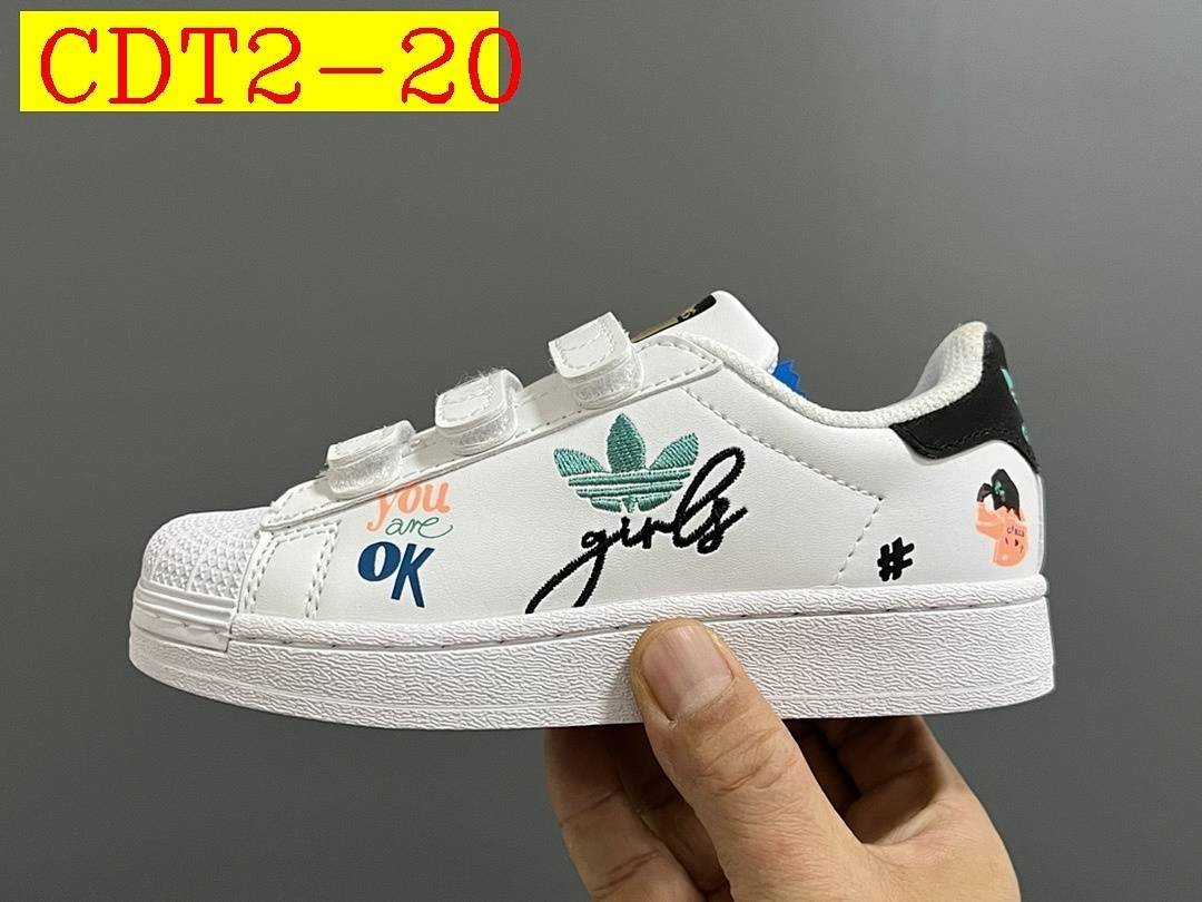Adidas - Superstar Sneakers with Velcro for Kids size 22-37 in 20 Colors - Image 19