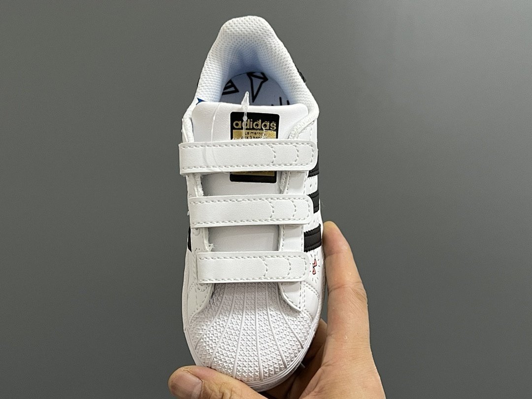 Adidas - Superstar Sneakers with Velcro for Kids size 22-37 in 20 Colors - Image 21