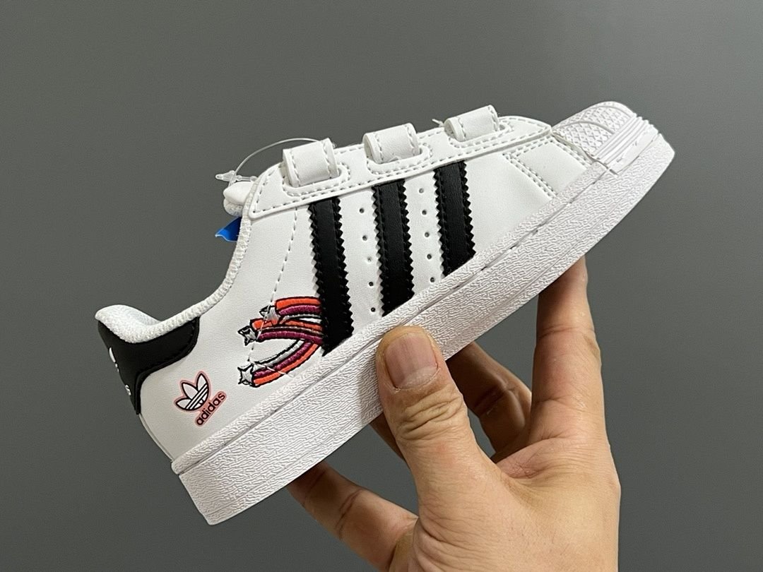 Adidas - Superstar Sneakers with Velcro for Kids size 22-37 in 20 Colors - Image 23