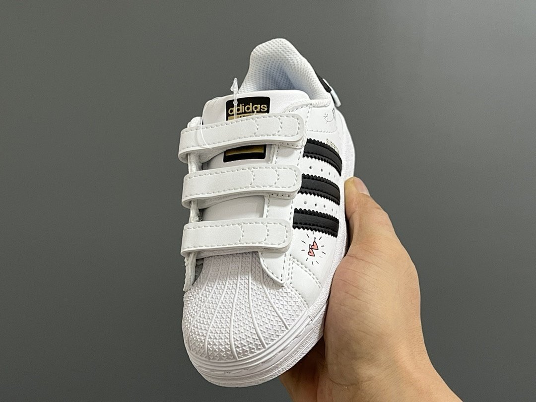 Adidas - Superstar Sneakers with Velcro for Kids size 22-37 in 20 Colors - Image 25