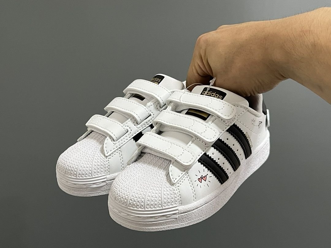Adidas - Superstar Sneakers with Velcro for Kids size 22-37 in 20 Colors - Image 26