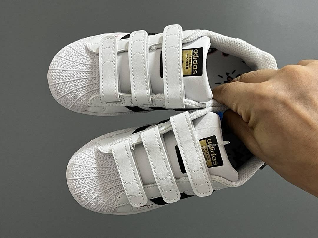 Adidas - Superstar Sneakers with Velcro for Kids size 22-37 in 20 Colors - Image 27