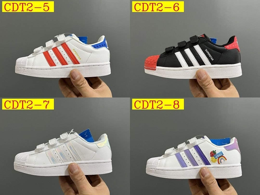 Adidas - Superstar Sneakers with Velcro for Kids size 22-37 in 20 Colors - Image 29