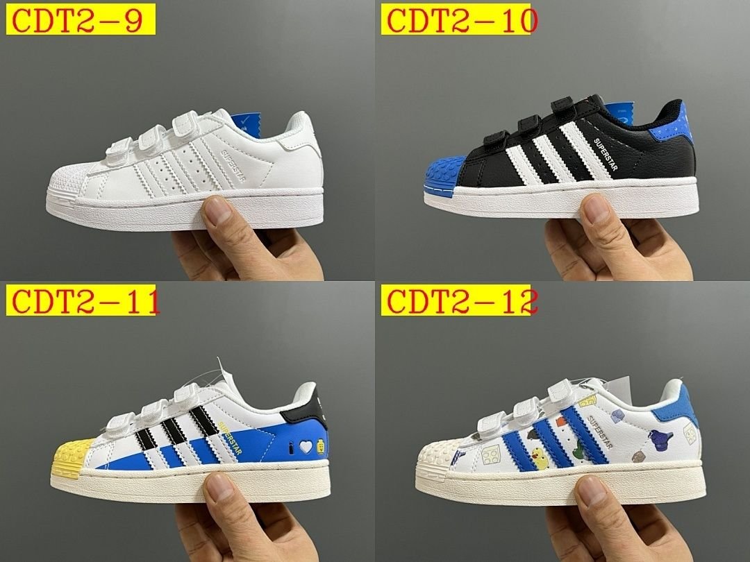 Adidas - Superstar Sneakers with Velcro for Kids size 22-37 in 20 Colors - Image 30
