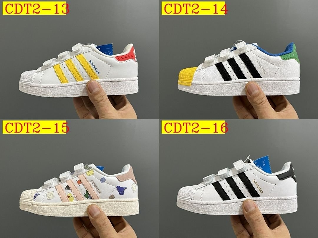 Adidas - Superstar Sneakers with Velcro for Kids size 22-37 in 20 Colors - Image 31