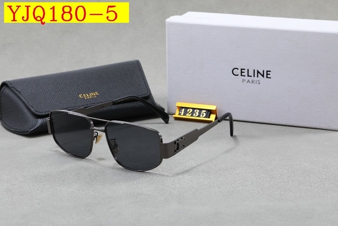 Celine - Men's Aviator Sunglasses with box in 5 Colors - Image 11