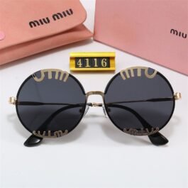 Miu Miu -  Round Logo Sunglasses in 5 Colors