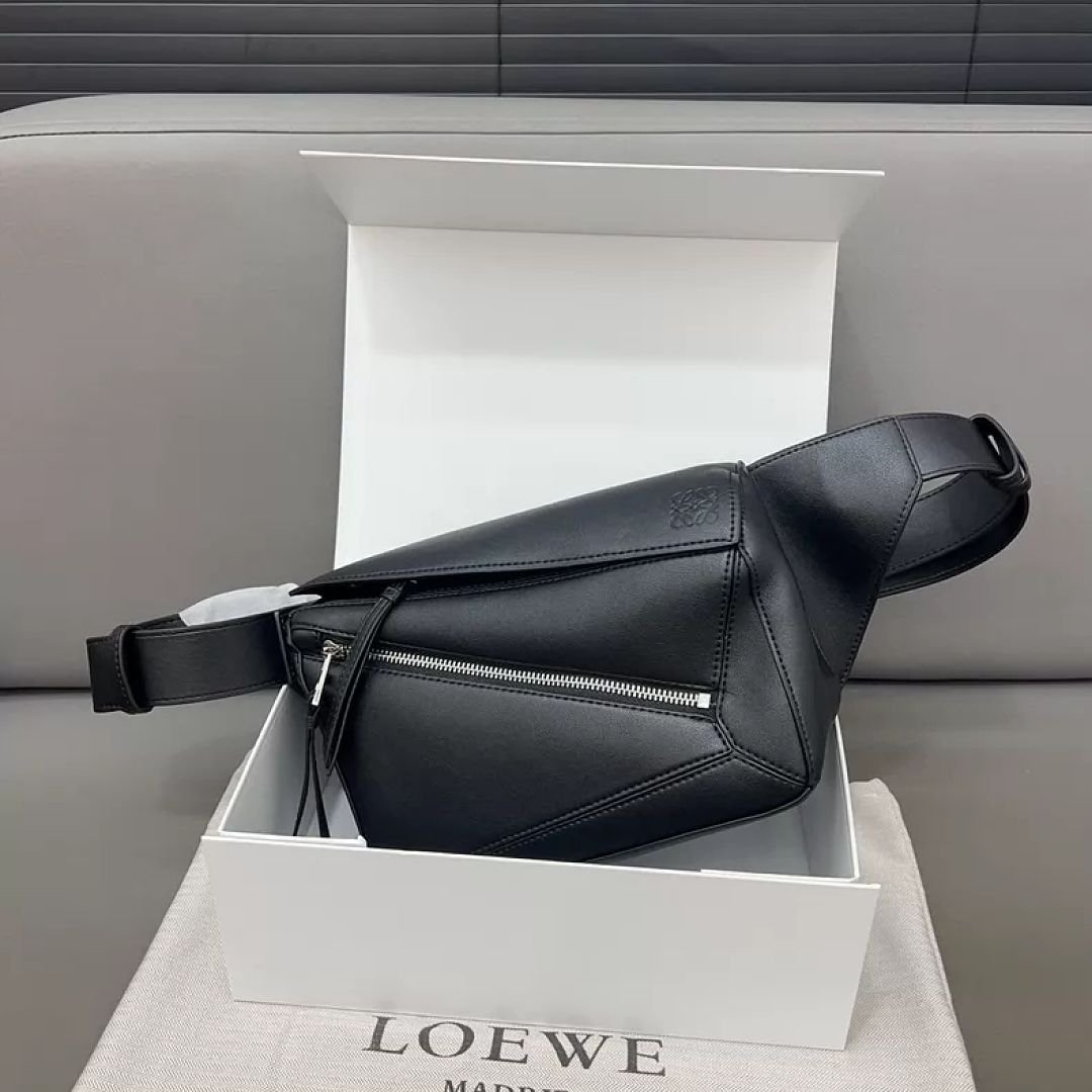Loewe - Mini Leather Puzzle Belt Bag in 2 Colors - Image 4