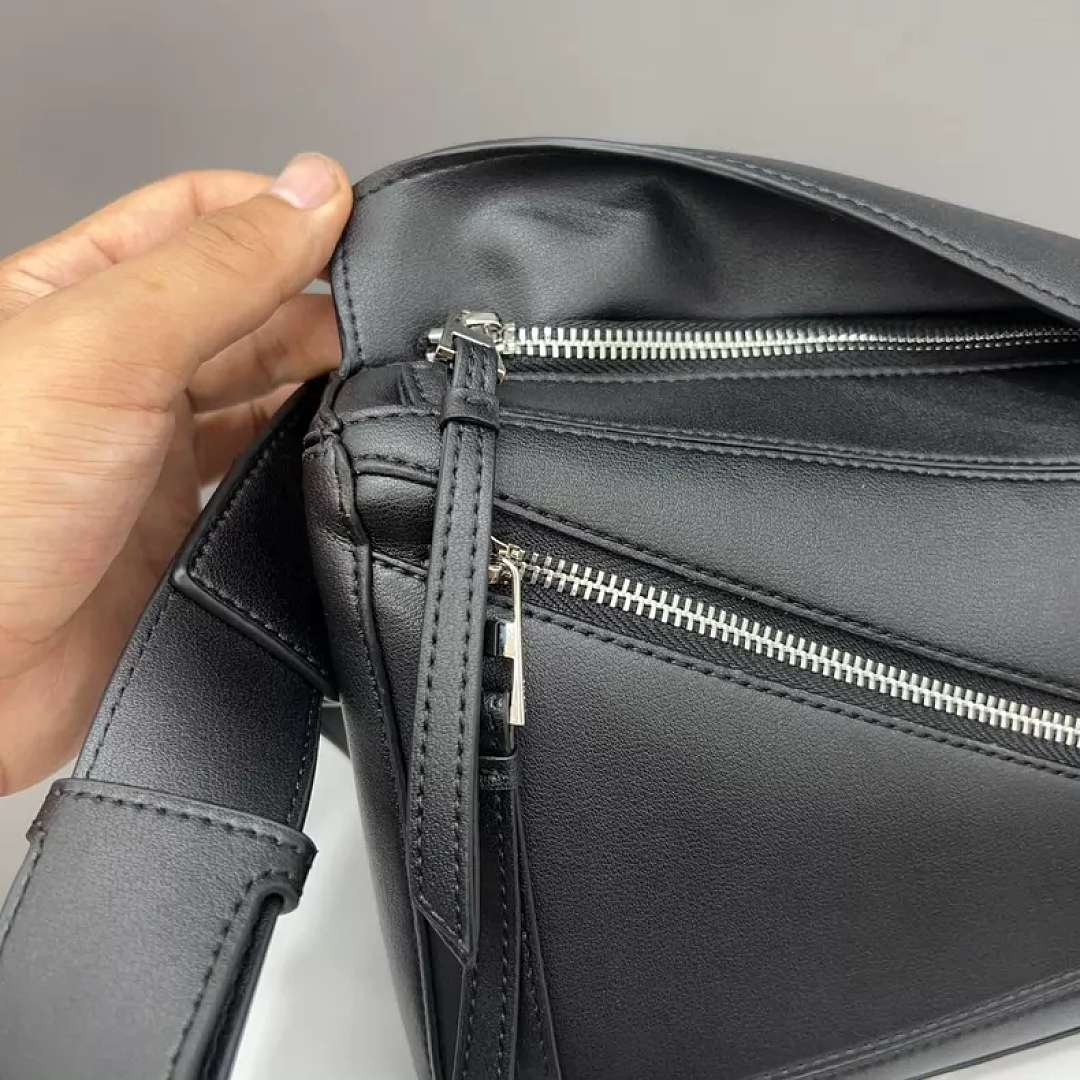 Loewe - Mini Leather Puzzle Belt Bag in 2 Colors - Image 7
