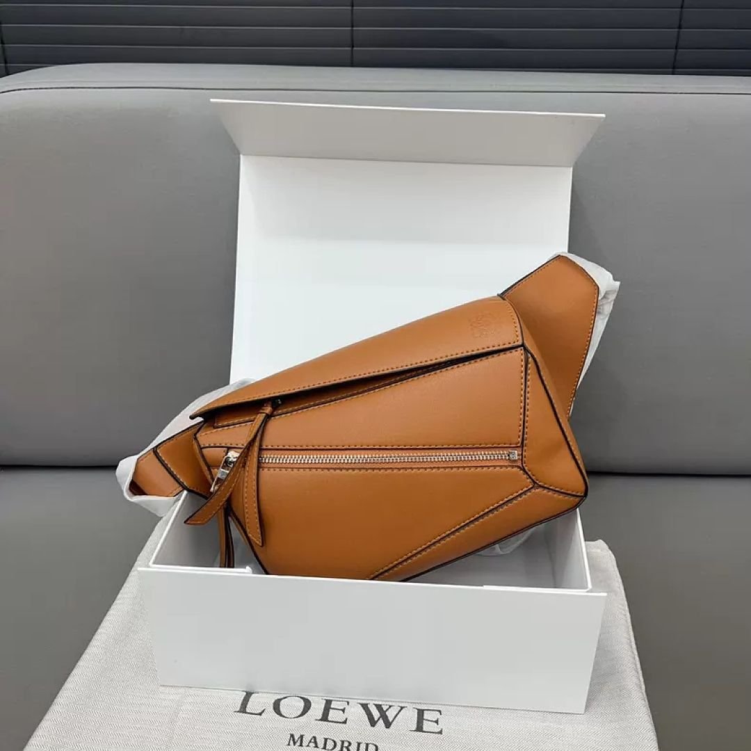 Loewe - Mini Leather Puzzle Belt Bag in 2 Colors - Image 9